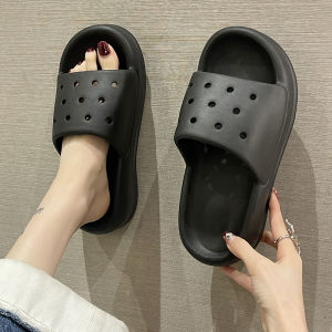 2025 New Womens Slippers Summer Thick Bottom Fashionable Outdoor Cute Heightening Heel Anti-slip Indoor Home Cool Sandals