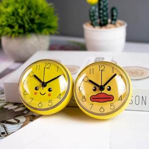 Waterproof Anti-Fog Creative Silent Mini Wall Clock