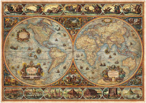 KAYOU | Large Size Jigsaw Puzzle 500/1000/1200/2000 Pcs Landscape World Map Jigsaw Puzzles for Adults Stress Relief Toys Gift