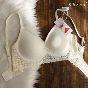 ลูกไม้ Bralette ไร้สายถ้วยแม่พิมพ์บางไม่มีชุดชั้นในสําหรับผู้หญิงป้องกันการหย่อนคล้อยรวบรวมหน้าอกเล็กลบกระพุ้งด้านข้าง