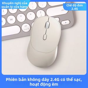Phụ Kiện Máy Tính Bluetooth Không Dây HaidiStar Silent Mouse Wireless Rechargeable Office Mice Thiết Bị Ngoại Vi Cho Nam Và Nữ
