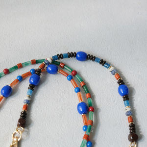 Brand New Fashion Woman Bag Accessory Colorful  Blue Acrylic Resin Beaded Parts Handcrafted Wristband Cute Phone Strap Women Handbag Handle Chains