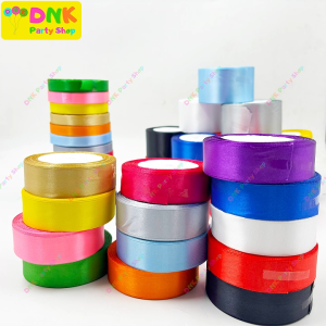 25 Yards Ribbon Roll Satin for Gift Wrapping Packaging Bow Arts Crafts Souvenir Party Decoration
