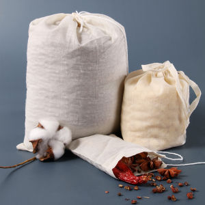 Kain Saringan Peras Bahan kapas Food Filter Bag Mesh Untuk Susu Kedelai Kacang Almond Santan Buah Sayur Rempah Bumbu Herbal Kantong Kain Filter Saringan Teh