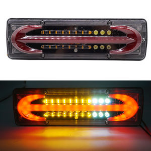 New Dynamic LED Truck Tail Light Turn Signal Rear Brake Lights Reverse Signal Lamp 12/24V Trailer Lorry Bus Caravan Camper Lamp