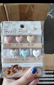 Heart Pick (P-3633) - Bento Tools - Peralatan Makan Anak Berkualitas