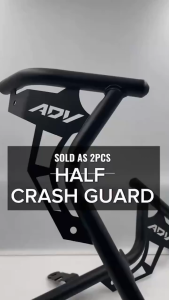 ADV 160 HALF CRASH GUARD MKT / ADV LOGO POWDER COATED SIDE CRASH BUMPER 2 PIECES FOR HONDA ADV160 MOTORCYCLE【Local spot】COD