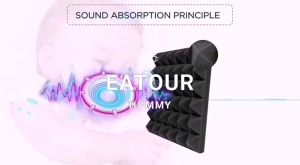 SMADUCT 25x25x5cm 24pcs Acoustic Foam Panels Sound Proof Foam Panels Work Studio Foam Sound Proofing Foam Wall Panels