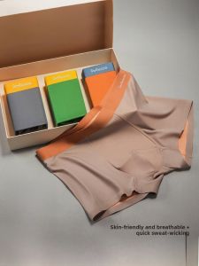 Miiow | Comfortable Antibacterial Breathable Modal Briefs For Men Sporty Boxer Shorts Seamless Summer Underwear Quick Dry Mid Waist