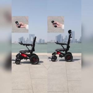 Travel Wheel Chairs Foldable Electric Wheelchair Lightweight Electric Wheel Chair For Elderly Upgrade New Operation of Four-Wheel Scooter 13dian