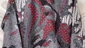 KEMEJA BATIK PREMIUM PRIA SOLO MOTIF KAWUNG KOMBINASI LENGAN PANJANG REGULAR FURING KATUN PCW 108