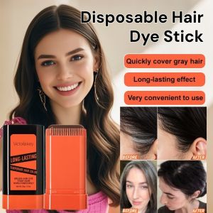 Disposable Hair Color Pen Hair Color Comb Long-Lasting Covering White Hair Waterproof Sweat-Proof Hair Dye Stick