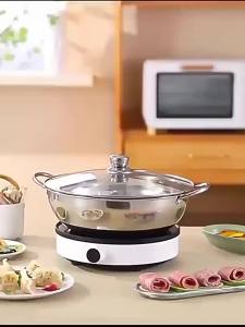 MENGMIAN | Thickened Stainless Steel Dual Chamber Pot