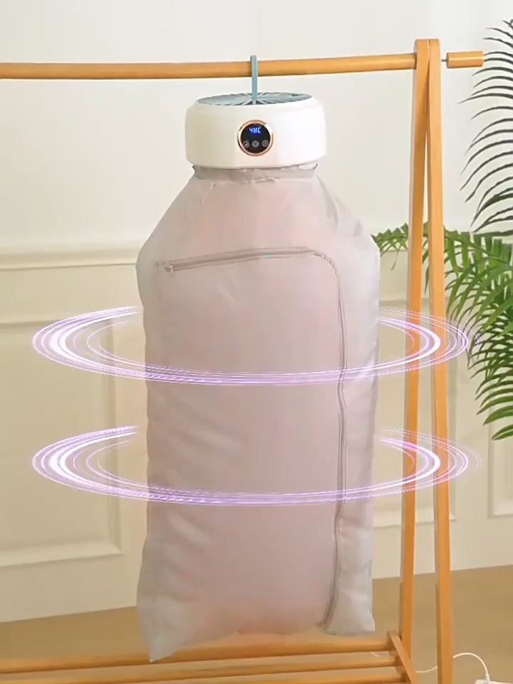 Electric Clothes Dryer with Timer & Remote Control Portable Laundry Drying Machine Fast Dry for Home