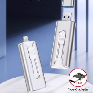 Portable 3in1 PushPull MultiFunction USB Flash Drive For Apple Computers and Devices