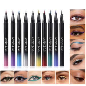 Bút Kẻ Mắt Dạng Lỏng Không Thấm Nước Long-Lasting Purple Pink Blue Metallic Eye Liner Mỹ Phẩm Trang Điểm Cho Mắt