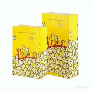 10/30/50/100pcs Wholesale Popcorn Paper Bag Use Kraft Paper Bags for Holiday Parties Birthday Parties and Movies