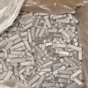 100 Pcs Am 58khz 50mm Grey Abs Material Security Hard Tag/Eas System Pencil Tag For Store Supermarket