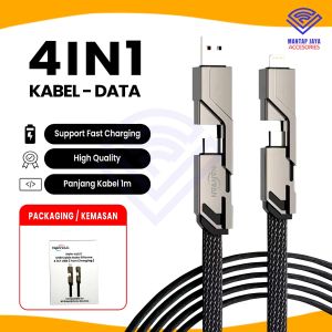 [COD] NANVAN NVN-KD57 KABEL DATA CHARGER USB-A TO TYPE C / TIPE C TO LIGHTING 4IN1 ORIGINAL QUALITY FOR SAMSUNG / VIVO / OPPO / XIAOMI / IPHONE