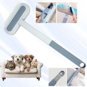 2-Sided Car Pet Hair Remover Brush - No Snag Fabric for Seats Sofa Carpet Clothes Dog Cat Fur Removal Washable Reusable