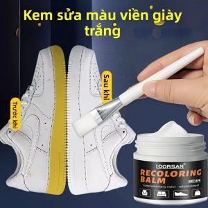 Kem Phục Hồi Viền Giày LOORSAN White Shoe Edge Restorer 35g Kem Sửa Chữa Chuyên Nghiệp Cho Giày Thể Thao Giày Da Dễ Sử Dụng Kem Dưỡng Sửa Màu.