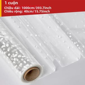 1 Cuộn Giấy Bao Bì Cellophane Trong Suốt Cho Đồ Thủ Công DIY Gói Quà Đồ Ăn Nhẹ & Hoa Đồ Dùng Cho Đám Cưới Chiều Rộng 15Cm