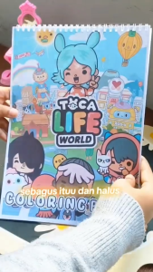 Toca Boca Coloring Book Buku Mewarnai Anak Remaja Dewasa Aesthetic Kertas Tebal Kertas Tebal 200 Gsm Buku Mewarnai Spiral A4 - Lazada