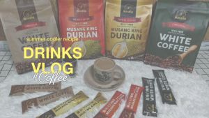 musang king durian white coffee(less sugar)猫山王白咖啡(少糖)