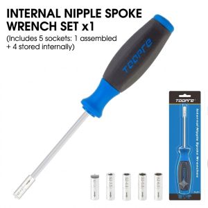 XMSJ | TOOPRE Bicycle Spoke Nipple Insertion Wrench Hidden Spoke Cap Built-in Remove Sleeve Ring Tool Cycling Repair Maintenance Tools