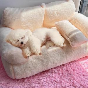 Detachable Large Dog Bed Cat Bed Sofa Pet Nest Warmth Design Non-Slip Bottom Single Layer Pet Home Comfortable Cat Dog Bed