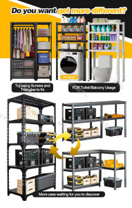Multi-Purpose 3/4/5/6 Steel Rack: A Space-Saving Metal Shelf Solution
