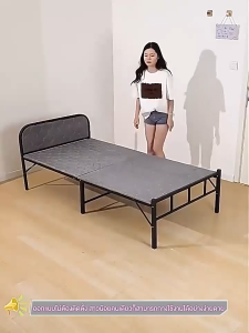 เตียงพับ เตียงเดี่ยว ที่เก็บของแบบพับได้ ไม่ต้องติดตั้ง พกพาสะดวก รับน้ำหนักได้ 300ปอ พับง่าย