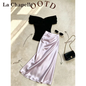 La Chapelle | Ice Silk Satin Summer Short Sleeve Set