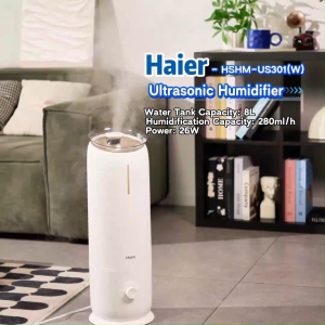 【NEW ARRIVAL】Haier 8L Ultrasonic Air Humidifier Large Capacity Aromatherapy Diffuser Sterillizing Bedroom & Home