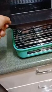 APRIL - NAOMI 2IN1 GRILL PAN / Alat Panggang Elektrik Pemanggang Listrik Elektrik BBQ Grill / Alat panggang BBQ Grill Anti Lengket Pan