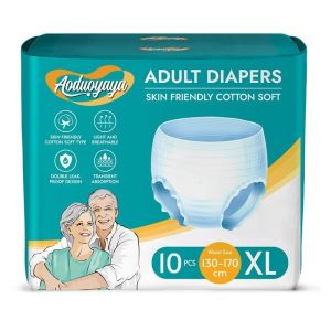 Aoduoyaya 10PCS Adult Diaper M/L/XL Cotton Disposable Pull Up Pants Caress Diaper Quickly Absorb