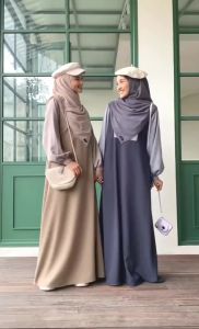 Syafita - Gamis Wanita Remaja Dress Terbaru Gamis Syari Muslimah Polos Kekinian