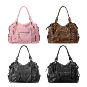 Vintage Retro Soft Leather Tote Bag