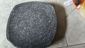 Dĩa vuông sâu nhựa melamine vân đá đen đựng thức ăn nhiều size _ DV06