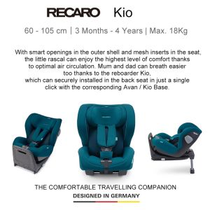 Recaro Kio Car Seat (From 3 months–4 years)/ Newborn Inlay Kio 2 Years Warranty | BABY BROTHER BEAR