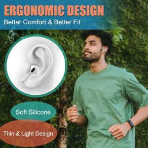 Silicone Ear Tips Cover for AirPods 4 Ultra Thin Anti-Slip Soft Ear Pads Sweatproof Earbuds Cushion for AirPods 4th Gen