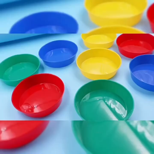 Bộ Tô Đựng Màu Đa Năng 4 Màu – Đường Kính 13cm – Dùng Pha Màu Chấm Màu Đựng Hạt – Tiện Lợi Cho Bé & Người Lớn LIM ART