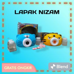 Mainan bubble Camera Bubble gelembung lampu dan musik