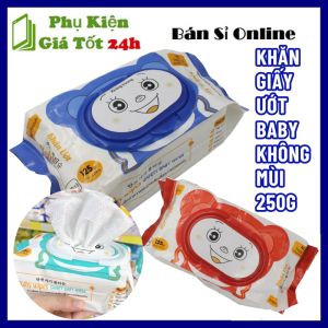 Khăn Giấy Ướt BABY WIPES Gói 250g Không Mùi  Không Gây Kích Ứng An Toàn Cho Bé - Khăn Ướt Cho Bé Không Cồn Dịu Nhẹ