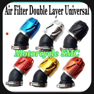 Air Filter Double Layer Universal For Motorcycle Straight High Flow 28mm 35mm 48mm