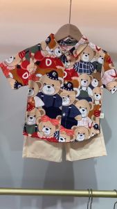 bambeau Children short-sleeved clothes suits Newborn Boys Cotton Comfortable Breathable 2 piece set