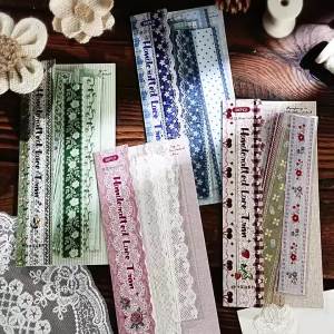 Mr.paper | Bộ 30 Miếng Dán PET Ren Và Hoa Vintage Mr.Paper Bộ Sưu Tập Viền Ren Thủ Công Dành Cho Sổ Tay Sổ Lưu Niệm Trang Trí DIY