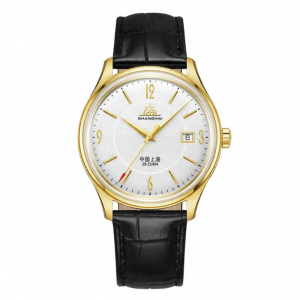 Shanghai | Men 24K Rim Gold Plated Mechanical Watch