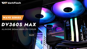 darkFlash Wave DV360S MAX ARGB All-In-One 3.95" Inches IPS Display Screen 360MM Liquid CPU Cooler