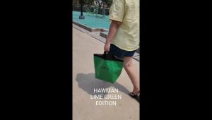 Tas Wanita Totebag Hawman Lime Green Waterproof